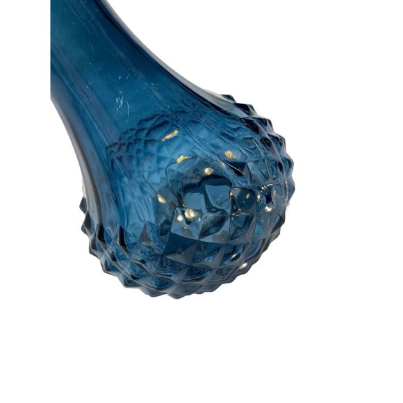 Blue Glass Canister Vase Decor, LED Lights Up Fairy light Crystal Display - Picture 6 of 9